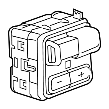 GM 87860609 Switch, Electronic Control Suspension, Jet Black 87860609 GM Switch, Electronic Control Suspension, Jet Black Illustration 1 of 1