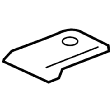 GM 20908786 Heat Shield, Rear 20908786 GM Heat Shield, Rear Illustration 1 of 1