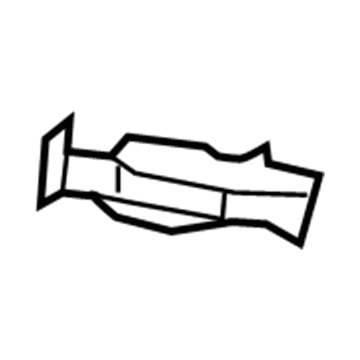 23158501 GM Nameplate Backing Plate, Front Illustration 1 of 1