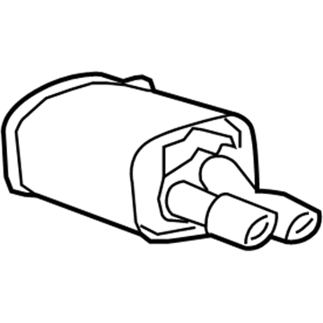 Chevy 92249198 Rear Muffler