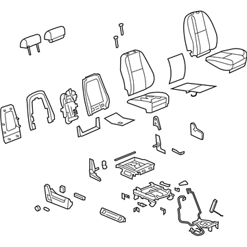 GM 25978510 Seat Assembly 25978510 GM Seat Assembly Illustration 1 of 1