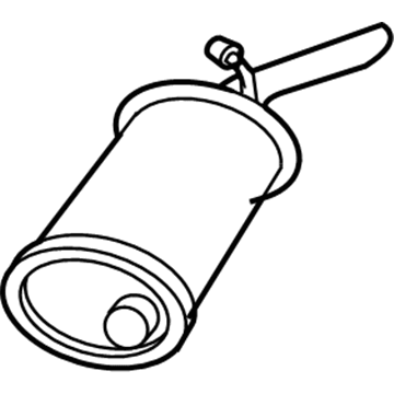 Buick 25738947 Muffler With Tail Pipe