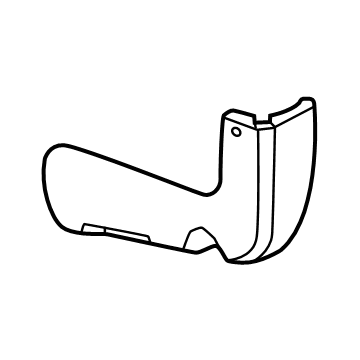 85528661 GM Mud Guard, Black, Front Driver Side Illustration 1 of 1