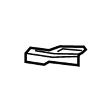 GM 96848179 Upper Impact Bar Side Bracket 96848179 GM Upper Impact Bar Side Bracket Illustration 1 of 1