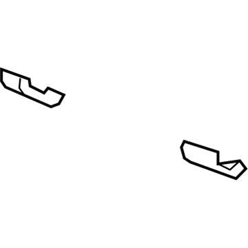 GM 96848511 Lower Impact Bar Side Bracket 96848511 GM Lower Impact Bar Side Bracket Illustration 1 of 1