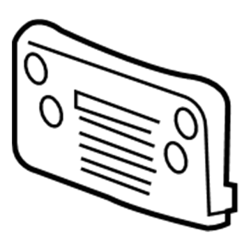 GM 96848586 License Bracket 96848586 GM License Bracket Illustration 1 of 1