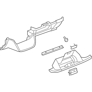 GM 20925899 Glove Box Assembly 20925899 GM Glove Box Assembly Illustration 1 of 1