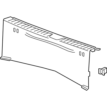 GM 94556643 Rear Sill Plate, Light Gray 94556643 GM Rear Sill Plate, Light Gray Illustration 1 of 1