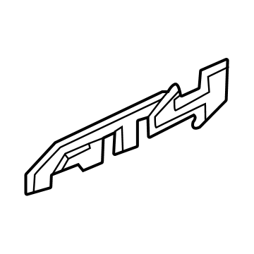 GM 84750158 Nameplate, Driver Side 84750158 GM Nameplate, Driver Side Illustration 1 of 1