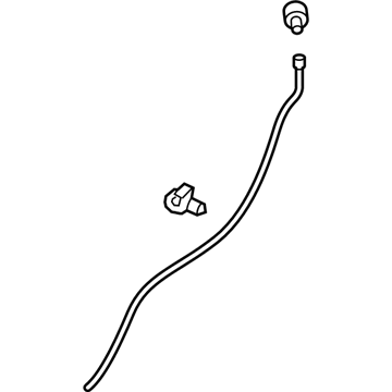 GM 20943457 Front Hose, Passenger Side 20943457 GM Front Hose, Passenger Side Illustration 1 of 1
