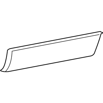 15229852 GM Lower Molding, Outer Driver Side Illustration 1 of 1