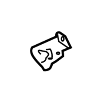 GM 20891009 Tie Down Hook Bracket, Rear Driver Side 20891009 GM Tie Down Hook Bracket, Rear Driver Side Illustration 1 of 1