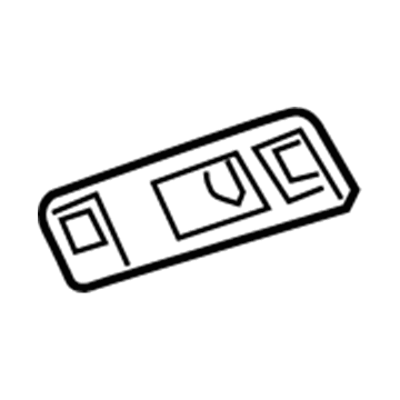 GM 22781264 Reading Lamp Assy, Passenger Side 22781264 GM Reading Lamp Assy, Passenger Side Illustration 1 of 1