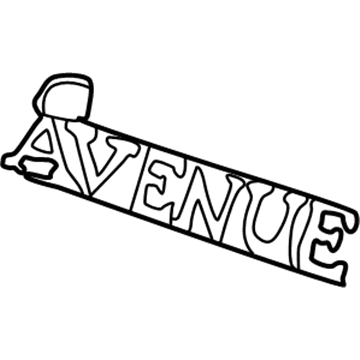 Buick 25641038 Nameplate