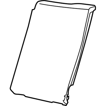 GM 92268368 Seat Back Pad 92268368 GM Seat Back Pad Illustration 1 of 1