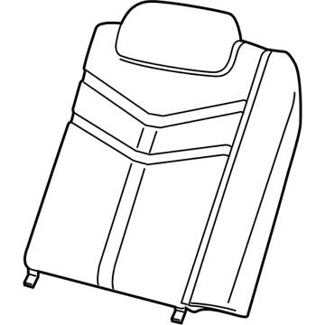 GM 92265584 Seat Back Pad 92265584 GM Seat Back Pad Illustration 1 of 1