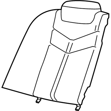 GM 92265585 Seat Back Pad 92265585 GM Seat Back Pad Illustration 1 of 1