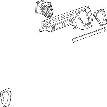 GM 85596751 Applique, Passenger Side 85596751 GM Applique, Passenger Side Illustration 1 of 1