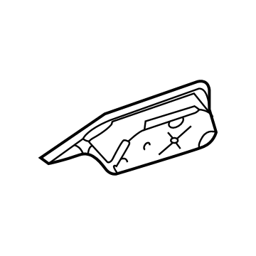 84645280 GM Mirror Assembly Gasket, Rear Driver Side Illustration 1 of 1
