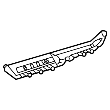 GM 84521253 Mirror Assembly Seal, Rear Driver Side 84521253 GM Mirror Assembly Seal, Rear Driver Side Illustration 1 of 1