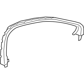 GM 84326109 Upper Molding, Front Passenger Side 84326109 GM Upper Molding, Front Passenger Side Illustration 1 of 1