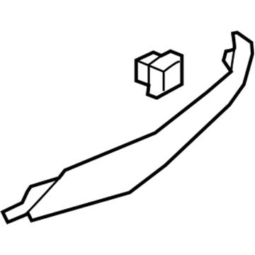 GM 84045469 Armrest Cover, Black, Front Passenger Side 84045469 GM Armrest Cover, Black, Front Passenger Side Illustration 1 of 1