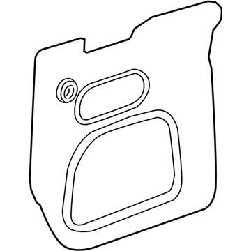 GM 13453874 Water Deflector, Front Passenger Side 13453874 GM Water Deflector, Front Passenger Side Illustration 1 of 1