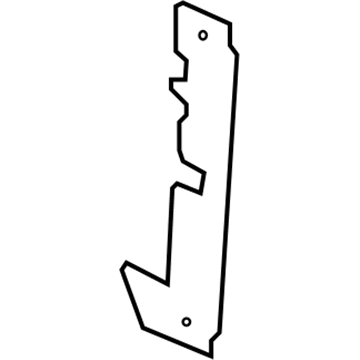 GM 15109333 Side Baffle, Passenger Side 15109333 GM Side Baffle, Passenger Side Illustration 1 of 1