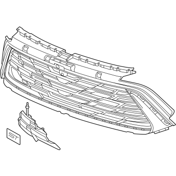26475075 GM Grille, Radiator Grille, Front Illustration 1 of 1