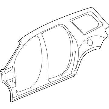GM 25927117 Uniside Panel, Passenger Side 25927117 GM Uniside Panel, Passenger Side Illustration 1 of 1