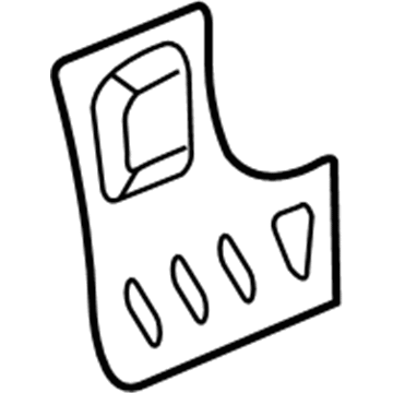 GM 23451232 Lower Reinforcement, Passenger Side 23451232 GM Lower Reinforcement, Passenger Side Illustration 1 of 1