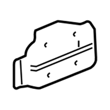 GM 20759536 Upper Reinforcement, Front Passenger Side 20759536 GM Upper Reinforcement, Front Passenger Side Illustration 1 of 1