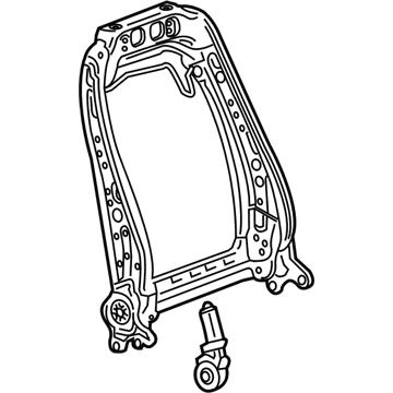 GM 13551363 Frame, Seat Back Cushion, Front 13551363 GM Frame, Seat Back Cushion, Front Illustration 1 of 1