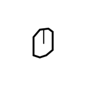 GM 20795802 Hook 20795802 GM Hook Illustration 1 of 1