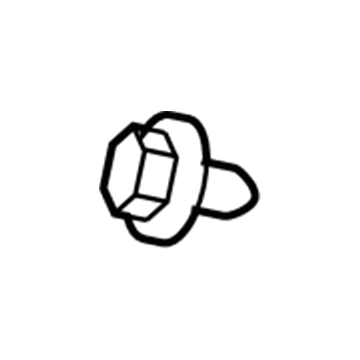 94530602 GM Lower Center Pillar Trim Retainer Illustration 1 of 1