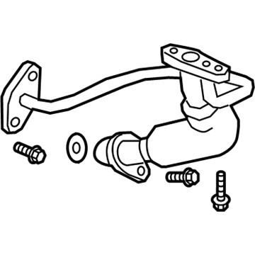 GM 55509707 Oil Pipe 55509707 GM Oil Pipe Illustration 1 of 1