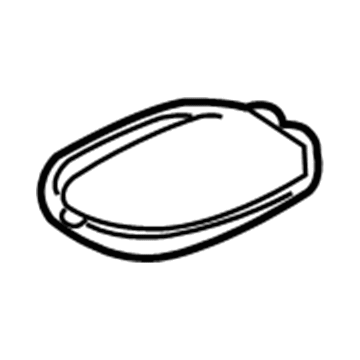 GM 22583620 Dome Lamp Lens 22583620 GM Dome Lamp Lens Illustration 1 of 1
