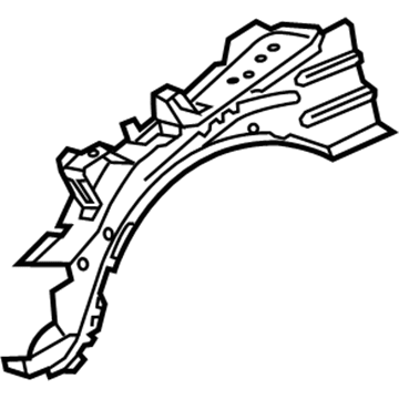 GM 84425602 Upper Rail, Front Driver Side 84425602 GM Upper Rail, Front Driver Side Illustration 1 of 1