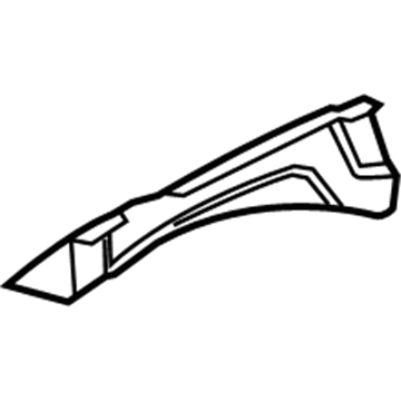13237569 GM Rail Reinforcement, Driver Side Illustration 1 of 1