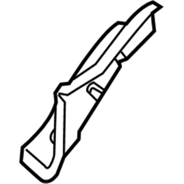 GM 13237572 Rail Reinforcement, Driver Side 13237572 GM Rail Reinforcement, Driver Side Illustration 1 of 1