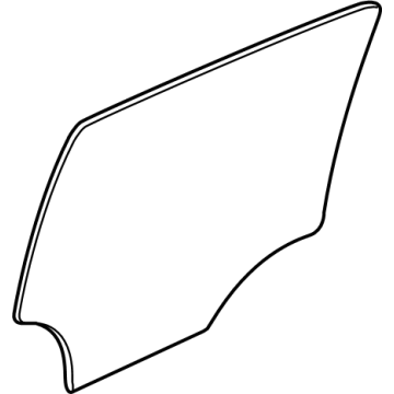 GM 26343505 Window, Rear Door Window 26343505 GM Window, Rear Door Window Illustration 1 of 1