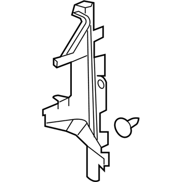 22870271 GM Side Baffle, Passenger Side Illustration 1 of 1