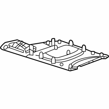 GM 84778182 Armrest Latch, Jet Black 84778182 GM Armrest Latch, Jet Black Illustration 1 of 1
