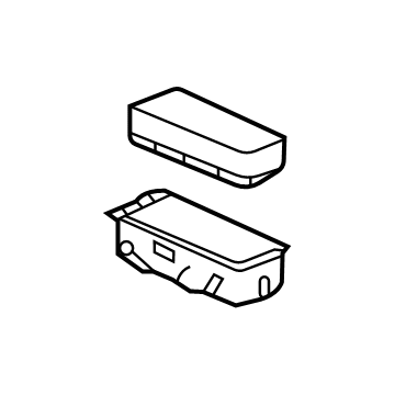 GM 84884114 Compartment, Jet Black 84884114 GM Compartment, Jet Black Illustration 1 of 1