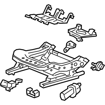 GM 13525388 Cushion Frame, Front 13525388 GM Cushion Frame, Front Illustration 1 of 1