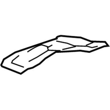 GM 22697733 Rear Bracket, Inner Driver Side 22697733 GM Rear Bracket, Inner Driver Side Illustration 1 of 1