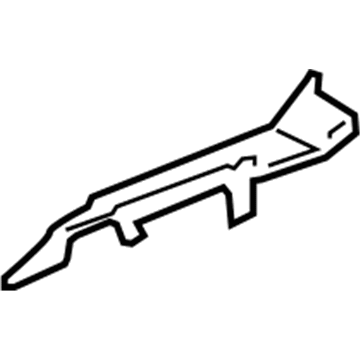 GM 22697736 Lower Baffle, Rear Inner Driver Side 22697736 GM Lower Baffle, Rear Inner Driver Side Illustration 1 of 1
