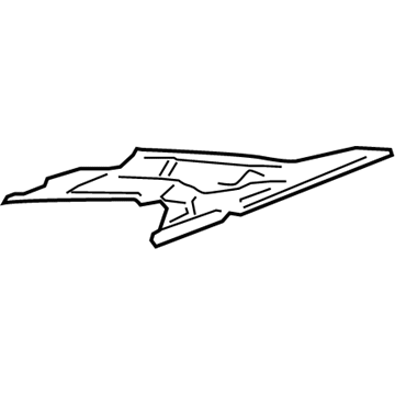 GM 15249425 Pillar Reinforcement, Rear Passenger Side 15249425 GM Pillar Reinforcement, Rear Passenger Side Illustration 1 of 1