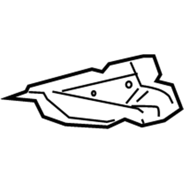 25814665 GM Gutter, Rear Passenger Side Illustration 1 of 1