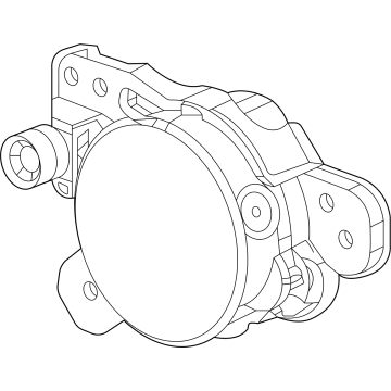 GM 42737708 Fog Lamp, Front Passenger Side 42737708 GM Fog Lamp, Front Passenger Side Illustration 1 of 1